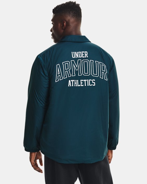 Men's UA Performance Originators Coaches Jacket, Blue, pdpMainDesktop image number 1